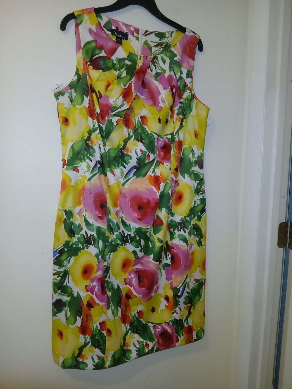Alyx Dress Women's Size 16 Sleeveless Floral Print Sheath Dress